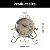 Elegant Metal Desk Iron Table Clock for Functional Home Decoration Bookshelves Decoration Ornament
