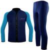 Diving Wetsuit Men Women 2mm Shorty Neoprene Rash Guard Set Long Sleeve Pants UV Protection Slim Fit