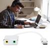 Aluminum Alloy TYPEC 7.1 External No Drive Stereo Sound Card Audio Adapter