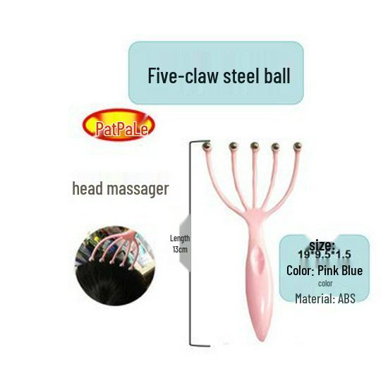 Five-Claw Octopus Head Massager Roller & Scalp Scratcher