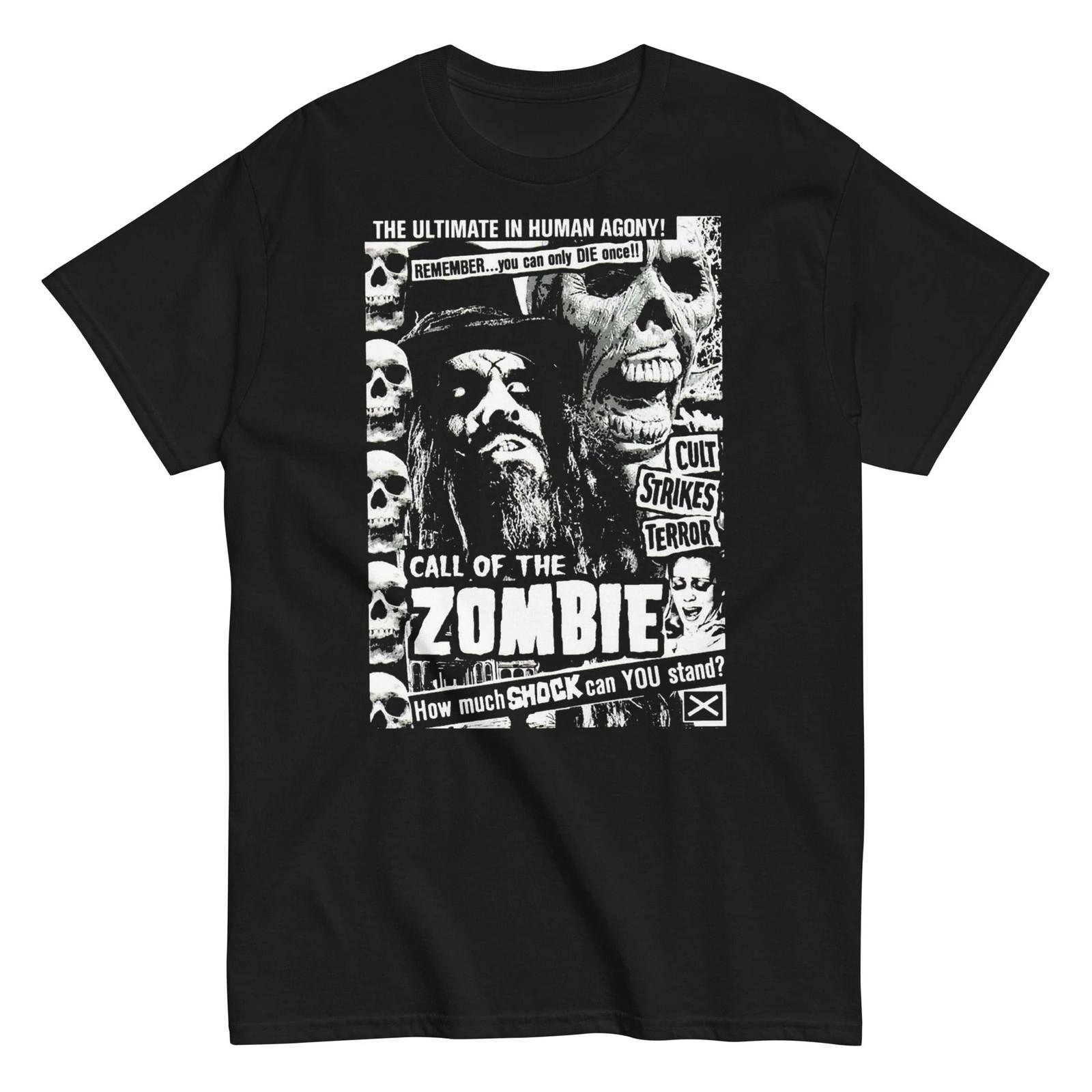 Rob Zombie - Black and White T Shirt L