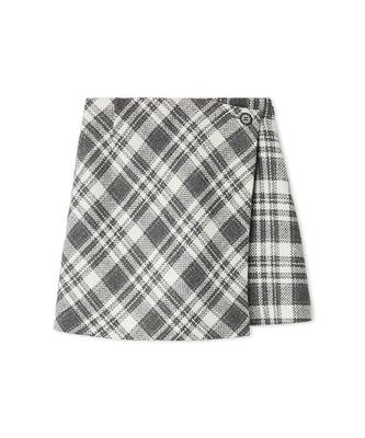 Roving Check Skirt Shorts LWFP254093GRY0