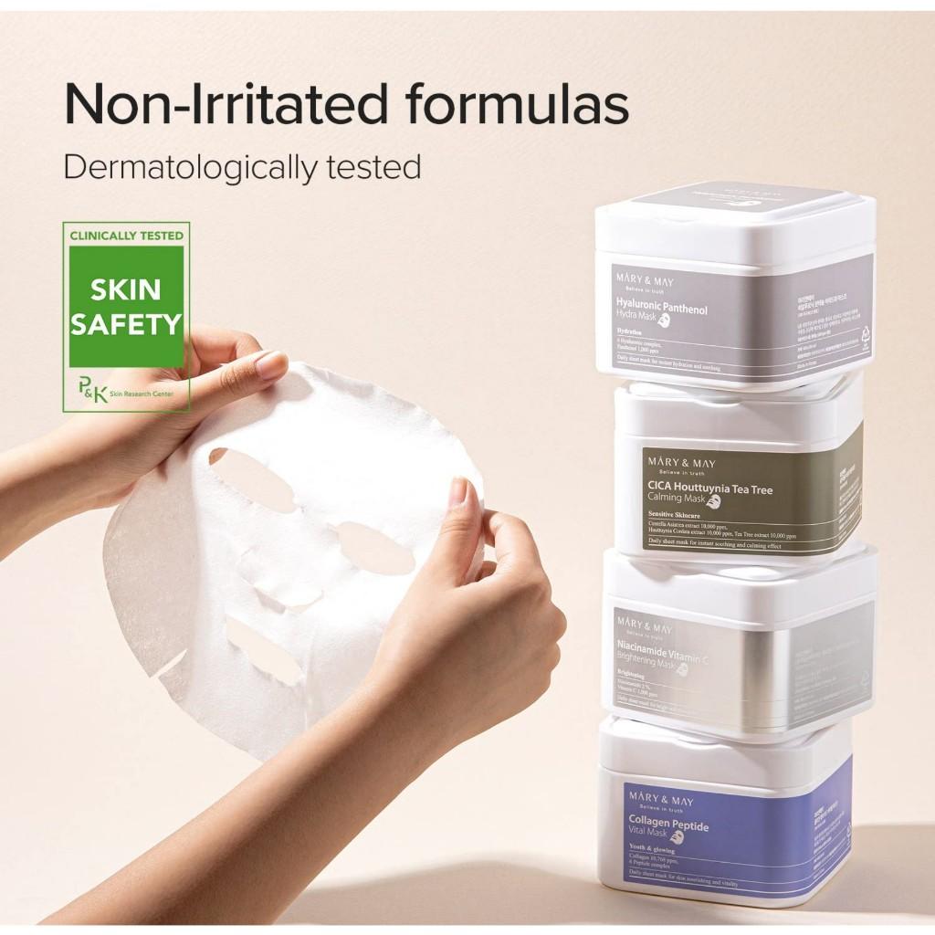 [Mary&May] Niacinamide Vitamin C Brightening Mask 30ea | Quick dispenser type 30 sheet, Brightening & Tone up, VitaminC