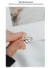 Banyan Tree S925 Silver Korean Love Heart Ring - Simple, Sweet, Fashionable Index Finger Ring