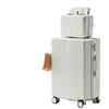 2024 Retro Large Capacity Leather Travel Suitcase with Password Lock for Students & Families
