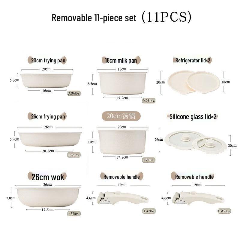 Wutuo 11-Piece Home Cookware Set