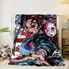 Anime Slayer Adventure  Blanket Flannel Blanket for Bed, Sofa, Camping, Hiking, Picnic Essentials, Gift for Family Fan Gifts