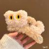 1pc New Cute Cat Hair Claw Autumn and Winter Cartoon Versatile Large Plush Hair Clip Shark Clip for the Back of the Head
