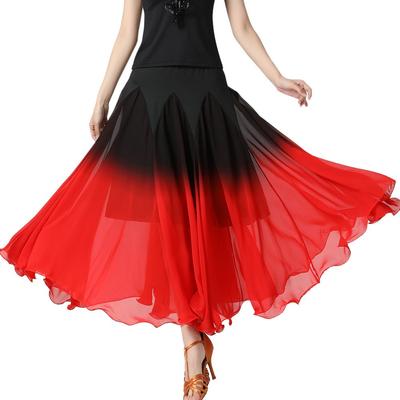 Women's Ballroom Dance Dresses Latin Party Gowns Dance Practice Swing Skirts Stage Performance Skirts