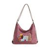 Korean Style Puppy Embroidery Shoulder Bag Y2k Cartoon Handbag Sweet Polka Dot Tote Bag  Girls