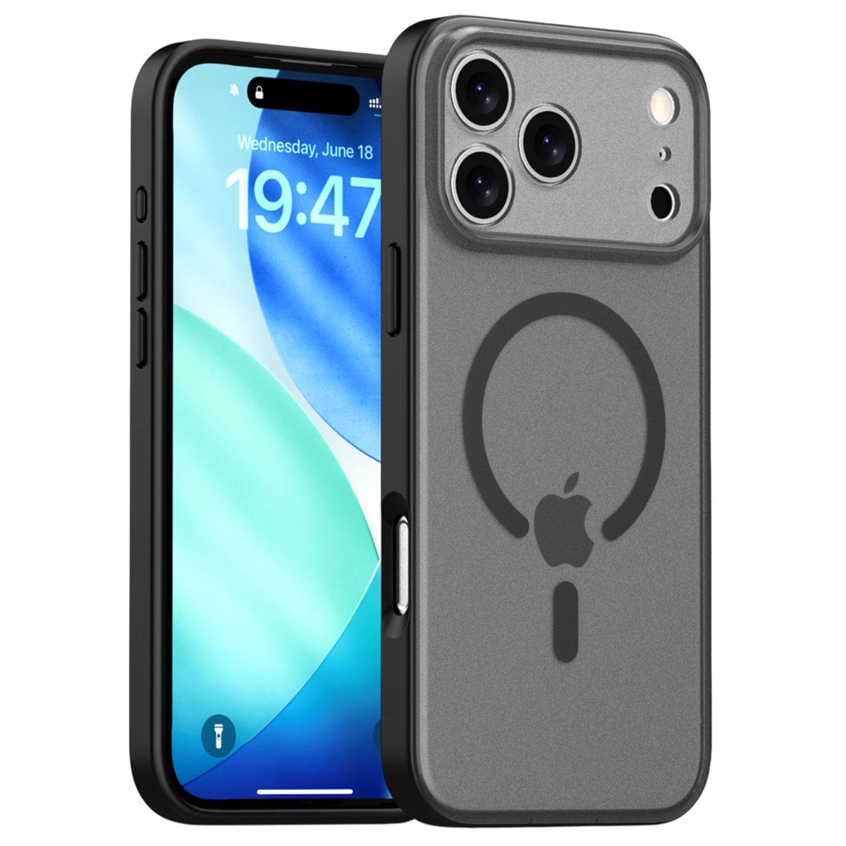 For iPhone 17 Pro Max Case Compatible with MagSafe Skin Feel Frosted PC + TPU Phone Cover G