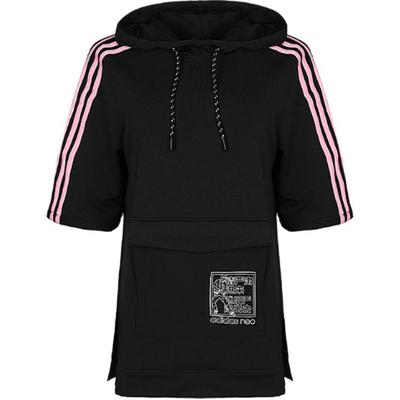 adidas Moletom Neo com Capuz Moda Versátil Confortável Moletom Unissex Preto DW7426