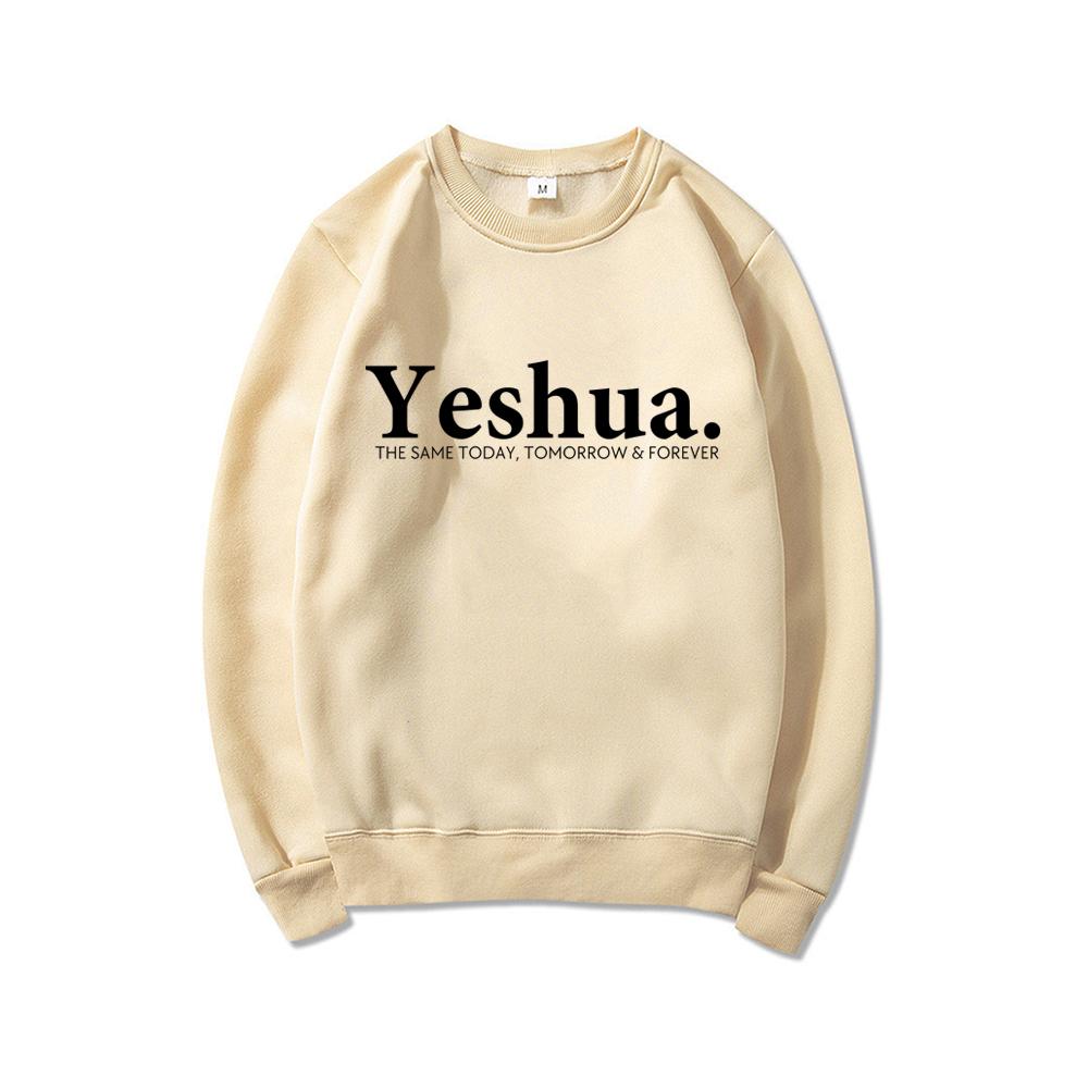 Vintage Yeshua Christian Sweatshirt Christian Apparel Faith Gift Women Worship Sweatshirt Christian Hoodie Jesus Pullovers Top