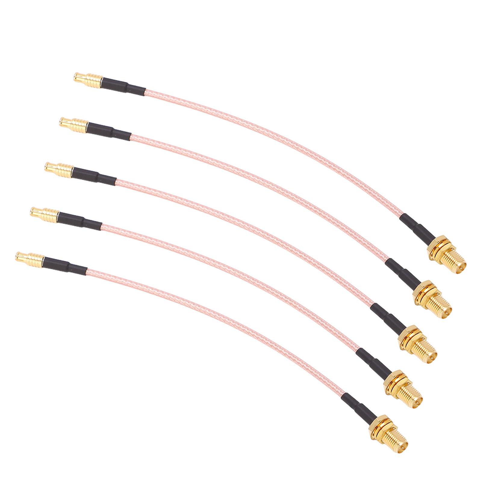 

5PCS RF Coaxial Cable Low Loss MCX Male to SMA Female Adapter Cables TFL31610 50 Ohm