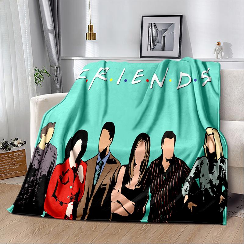 

HD Friends TV Show 3D Printing Soft Plush Blanket,Flannel Blanket Throw Blanket for Living Room Bedroom Bed Sofa Picnic Cover 75x90cm