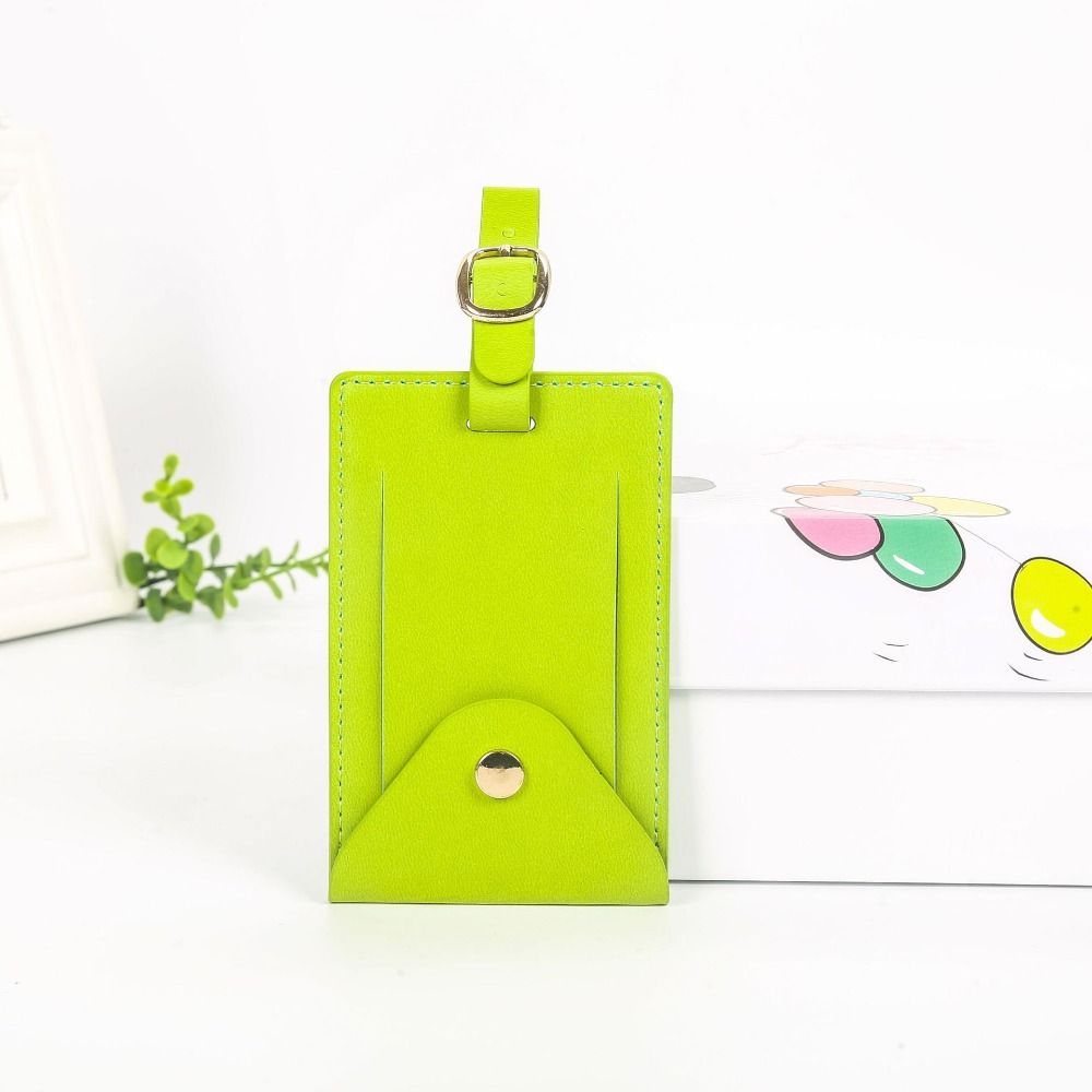 Portable Multicolor Baggage Tag Anti-lost Leather Airplane Suitcase Tag Travel Luggage Tag