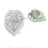 Aromatherapy Gypsum Shaped Leaf Candle Holder Ornament Silicone Mold DIY Leaf Candle Base Decorative Resin Mold Handmade Crafts