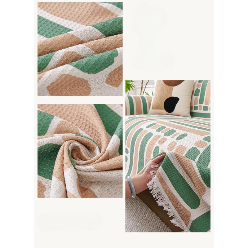 

Полотенце для дивана, ткань с полным покрытием, универсальный нескользящий грязеотталкивающий чехол для дивана Four Seasons, не царапающий коврик для кемпинга, гостиная, пылезащитный 130*180cm