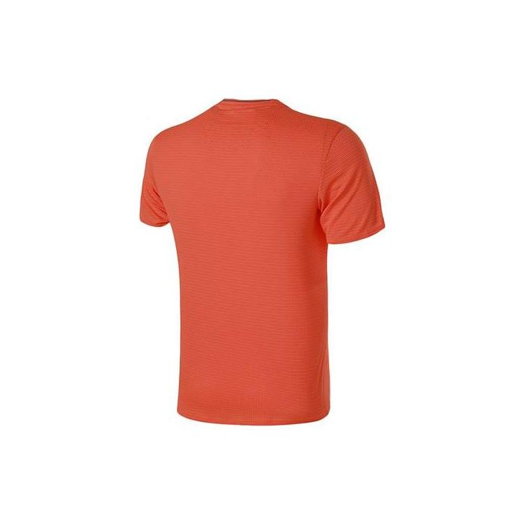 Adidas Solid Color Quick-Drying Sports Casual Short Sleeve T-Shirt Men Tops Orange CW4057