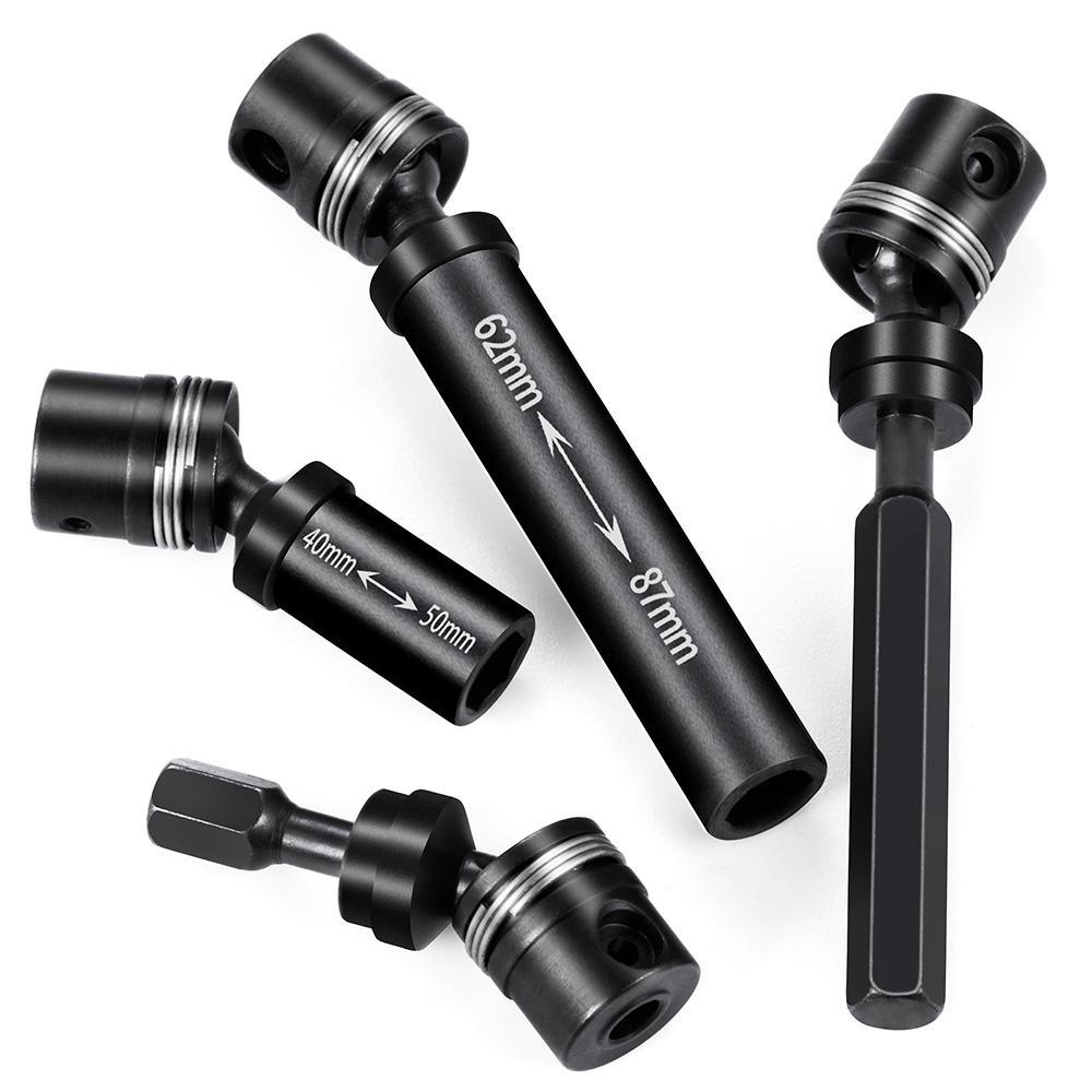 YEAHRUN Steel CVD Drive Shafts Chassis Center Driveshaft for 1/18 RC Crawler Car TRX4M K10 F150 High Trail Upgrade Parts