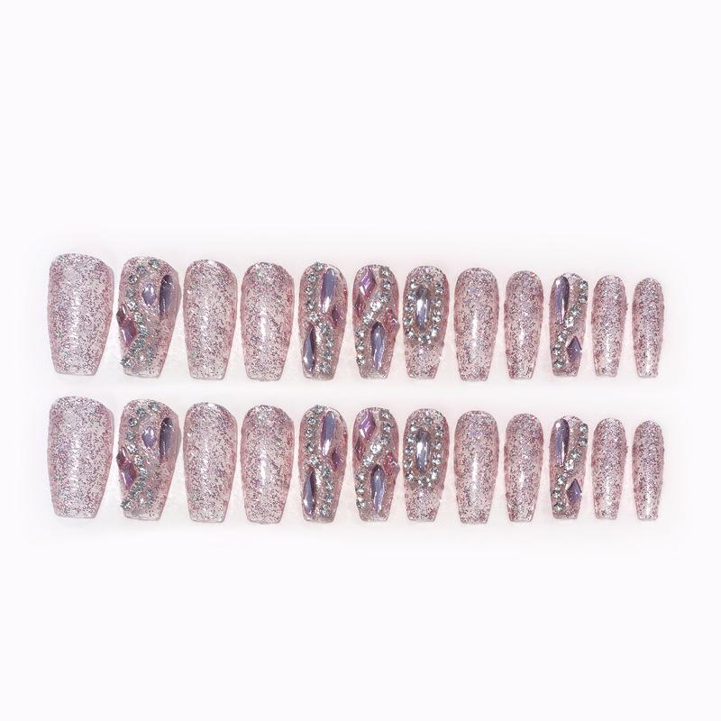 High-End Handmade Nail Art: Pure Desire Style Rhinestone Nail Stickers Collection.