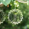 3D Flowing Wind Spinner Stainless 10 Styles Yard Garden Mirror Rainbow 10/15cm Mirrored Wind Chimes Sculptures