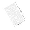 20 Sheets Letter Stencils Pet Reusable Alphabet Stencils for Journaling Scrapbooking DIY Crafts Painting Calligraphy Drawing