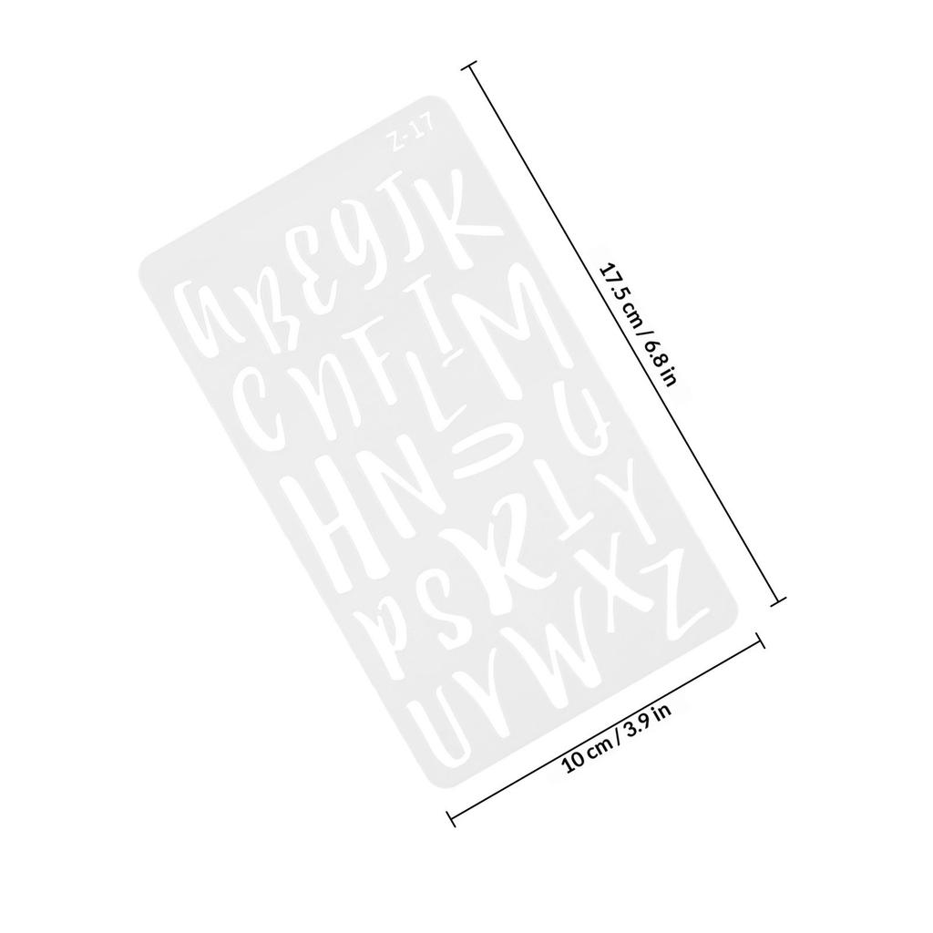 20 Sheets Letter Stencils Pet Reusable Alphabet Stencils for Journaling Scrapbooking DIY Crafts Painting Calligraphy Drawing