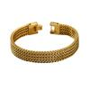 Gioielli alla moda Bracciale in Acciaio di Titanio da Uomo Braccialetti Aperti Intrecciati Larghi Accessori da Polso Versatili alla Moda