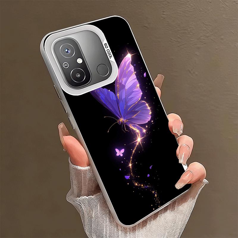Beautiful Purple Butterfly Shockproof Phone Case for Xiaomi Poco X7 X6 X5 X3 Pro F7 Ultra M8 Redmi 15C 15 14C 13C 12C 10C 13 12