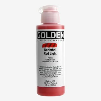 Golden : Flüssige Acrylfarbe : 119 ml (4 Unzen) : Naphtholrot hell