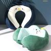 Car Portable U-shaped Pillow, Commuting Nap Cartoon Neck Protection Pillow, Outdoor Travel Airplane Pillow Car Accessories