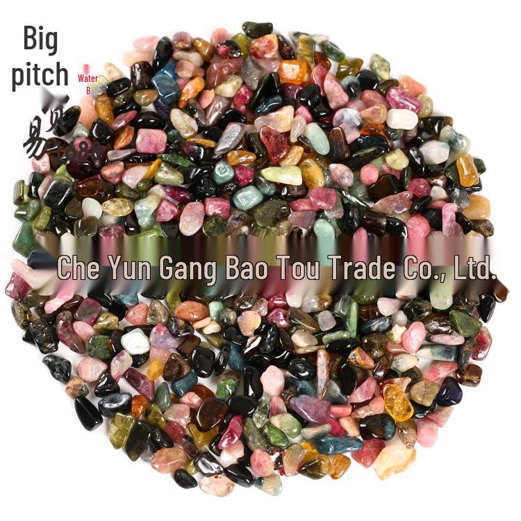 

Natural Colorful Tourmaline Stones for Fish Tanks & Plant Decorations 7-9mm, 500g