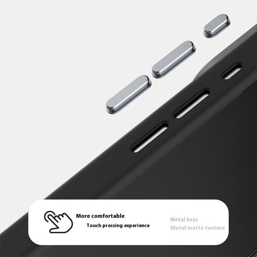 ABEEL For iPhone 17 Case PC+TPU+Aluminum Alloy+PU Leather Phone Cover Compatible with MagSafe