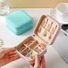 Portable Mini Jewelry Storage Box for Earrings, Necklaces, and Rings - PU Travel Case