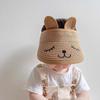 Children's Hats Summer Sunscreen Boys and Girls Straw Hats Empty Top Cute Super Cute Sunshade Sun Hat Baby Thin Hat