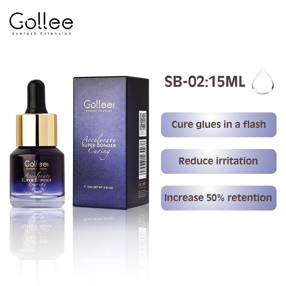 Gollee 0,5-1s Trocknender Kleber für Wimpernverlängerungen 5ml Hypoallergener Wimpernverlängerungskleber Starker Kleber Falsche Wimpern Zubehör