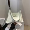 Soft leather large capacity small fresh shoulder bag women's 2025 summer new high value mint green tote bag