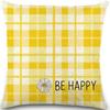 Year Daisy Flower Linen Pillow Case Home Decor Hydrangea Sofa Pillow Cushion