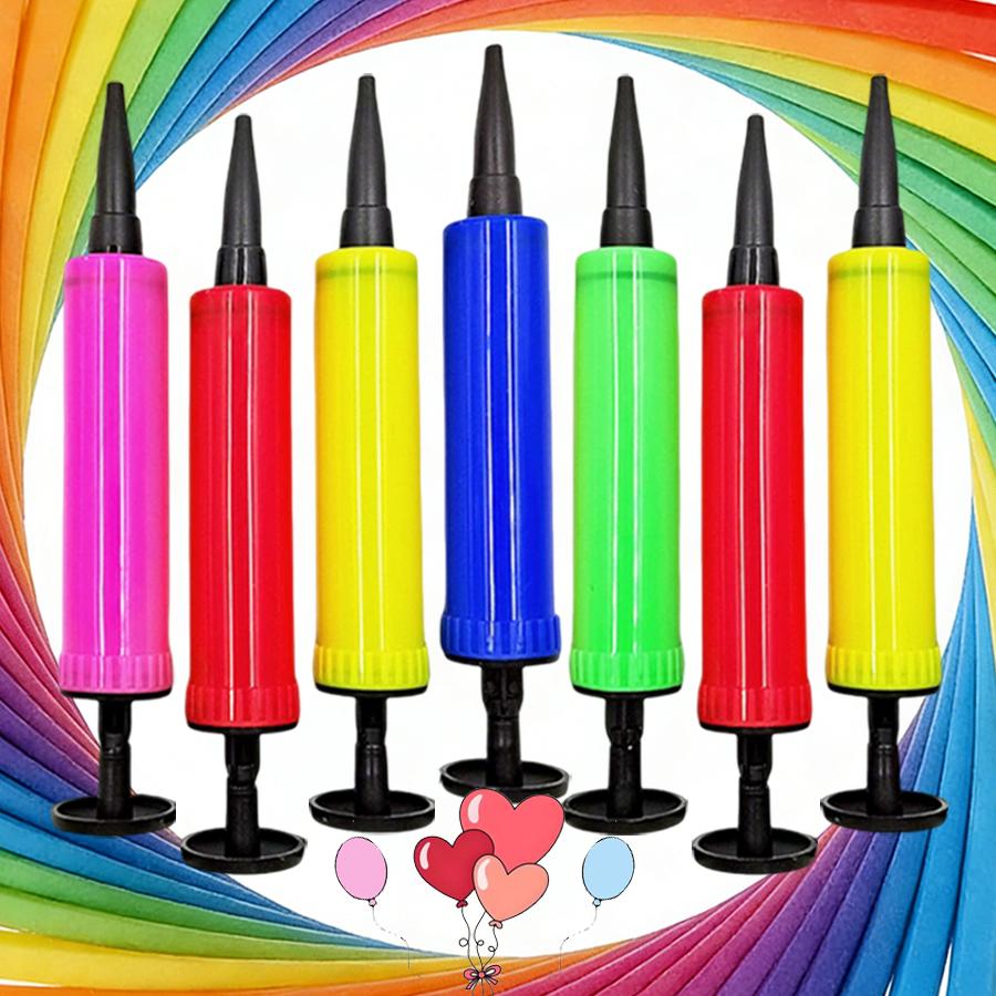 4/8pcs 17.5cm Manual Mini Plastic Balloon Pump for Various Inflatable Balloon Holiday Party Balloons Inflation Accessories