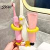 Waterproof Toothbrush Base Duck Shape Holder, Ceramic Electric Stand, Holder Cute Bathroom Countertop Organizer, for Bathrooms Toothpaste Storage Rack