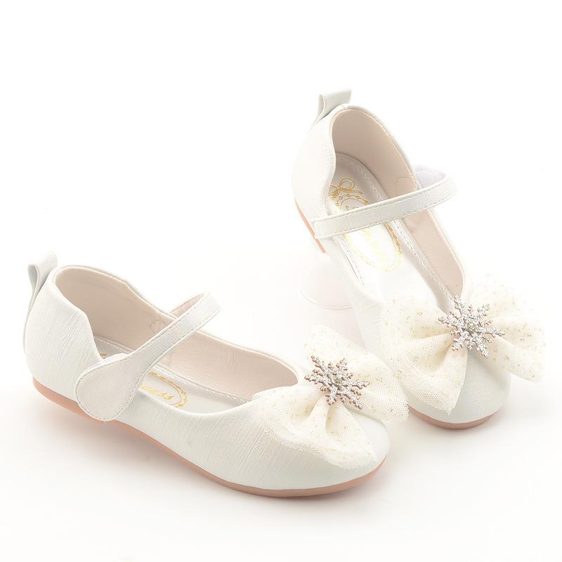 

Spring and Autumn Girls Princess Shoes, Children s Silver White Performance Leather Shoes, Little Girls Korean Style Crystal Shoes, Medium and 36Code/22cm срібні білого кольору