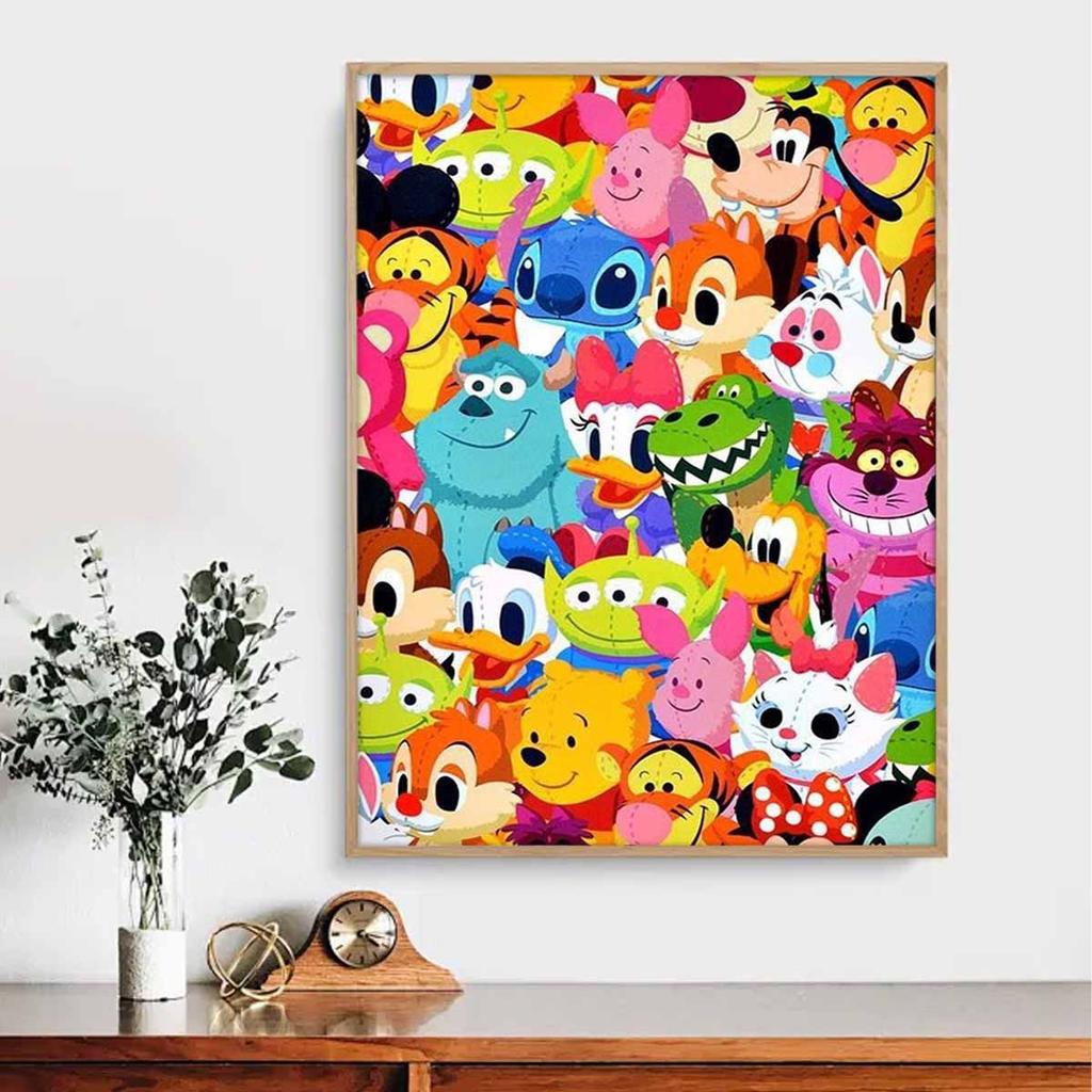 DIY Diamond Painting Cartoon and Anime Characters Cross Stitch Kit Mosaic Art Diamond Painting Full Circle Diamond Home Decoration