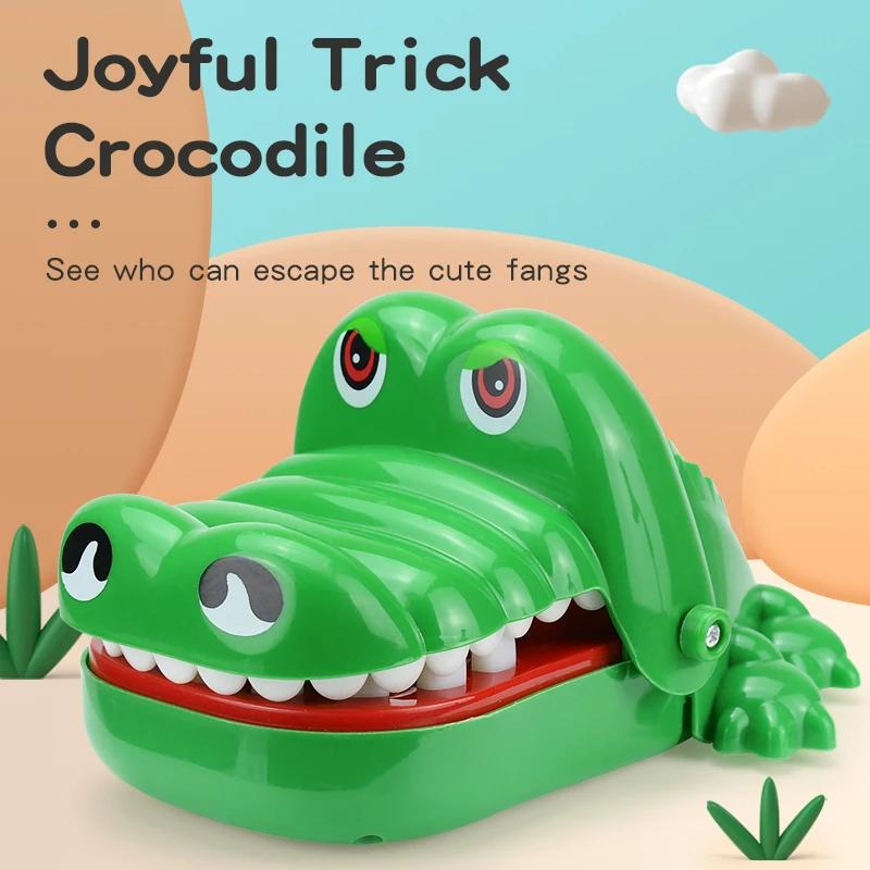 Crocodile Teeth Biting Finger Game Family Party Games Alligator Pinch Lucky Fun Stress Relief Toy for Kids Adults Decompression