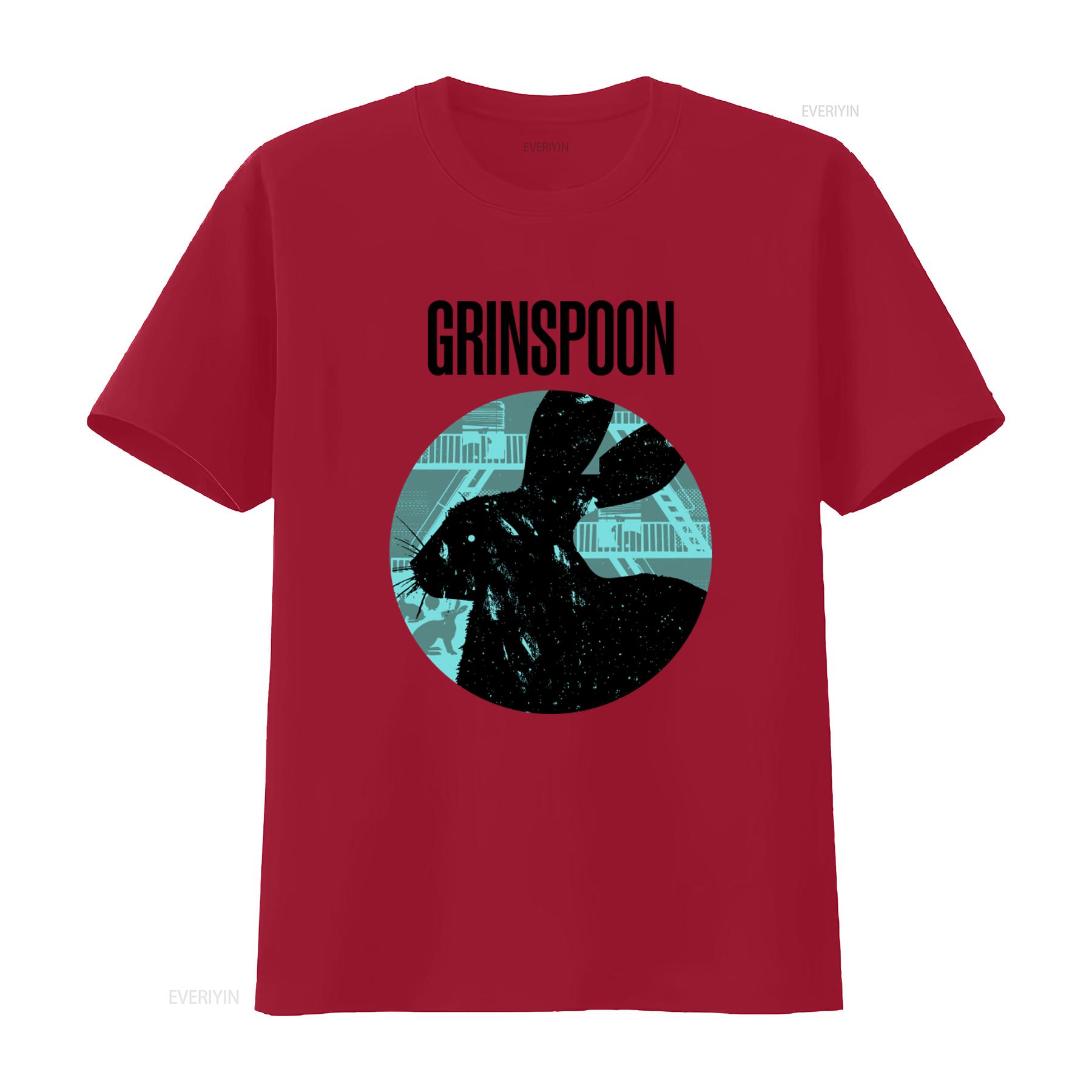 

Grinspoon T Shirt Medium Black Rabbit Australia 2013 Tour Design vintage Washed Slightly Breathable Unisex Stylish streetwear S