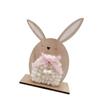 652F Handgefertigte Hasenfigur Osterhasen Hasenskulptur für Anhänger Feiertagsdekorationen und Geschenk für Enthusiasten
