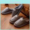 Indoor Mens Winter Cotton Slippers With Nonslip Eva Sole For Home Comfort