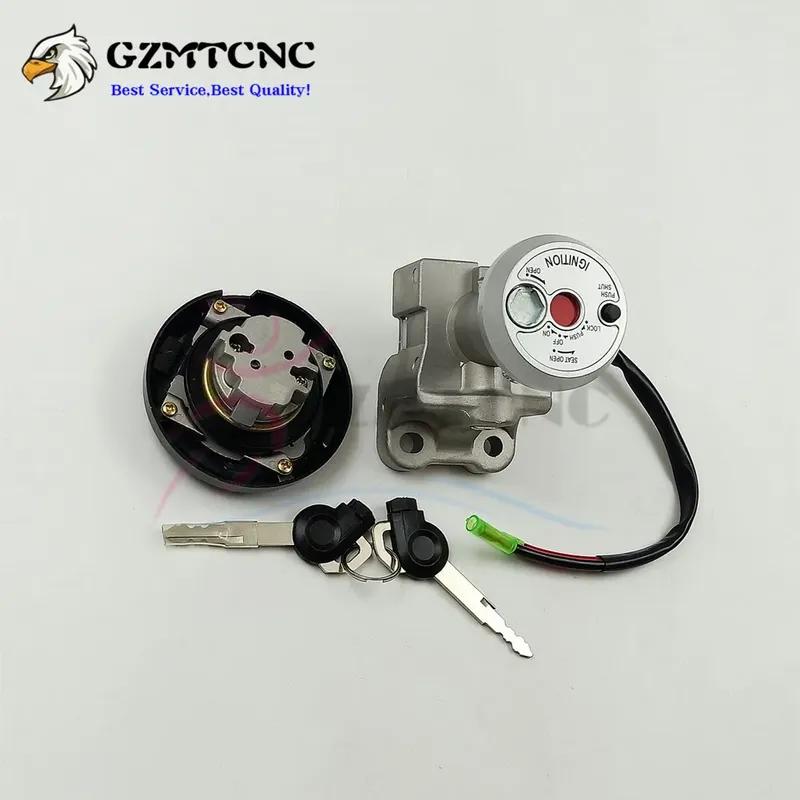 Nmax155 Ignition Switch Lock Fuel Gas Cap Cover Set Accessories Premium with Key Barrel Cylinder for Yamaha Nmax 155 2015-2019