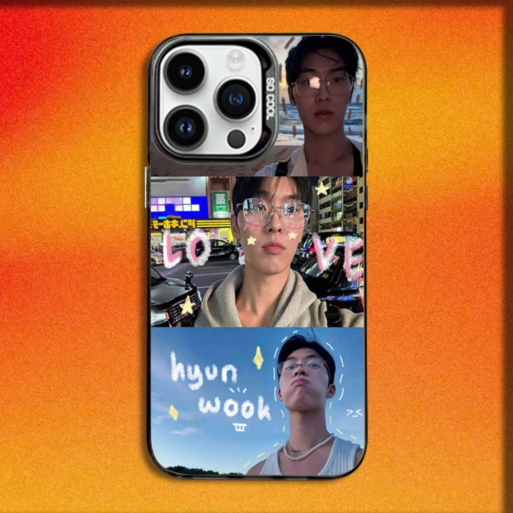 Actor C-Choi Hyun Wook Phone Case For iPhone 16,15,14,13,12,11,Mini,Pro,E,MAX Black Candy Matte Shockproof Cover