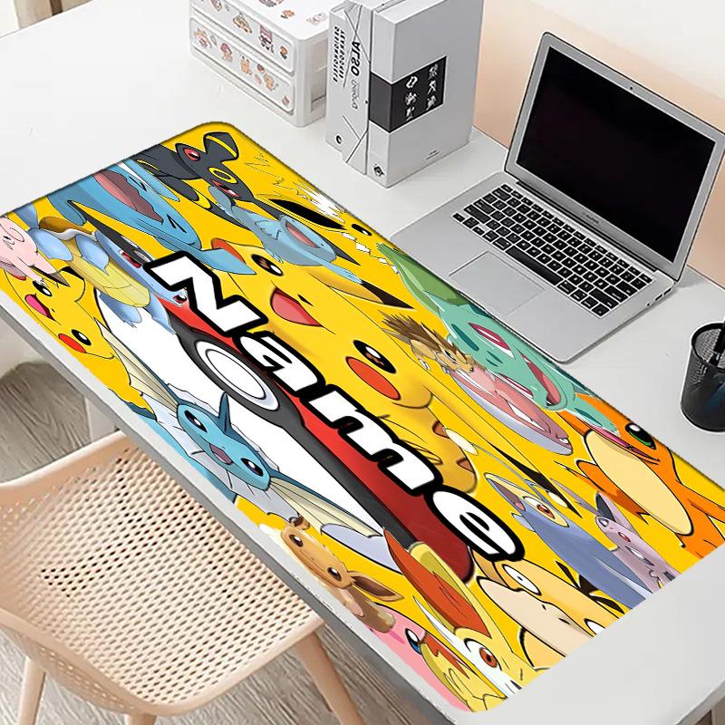 Custom Name Personalized Anime Pattern Mousepad, Laptop PC Desk Mat, Decorative Desk Mat for Home Keyboard Pad Gift